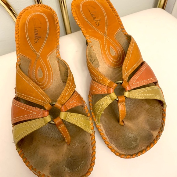 Orange and yellow Clark’s heels - Picture 3 of 6